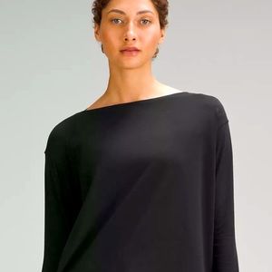 Lululemon Back in Action Black Long Sleeve Top